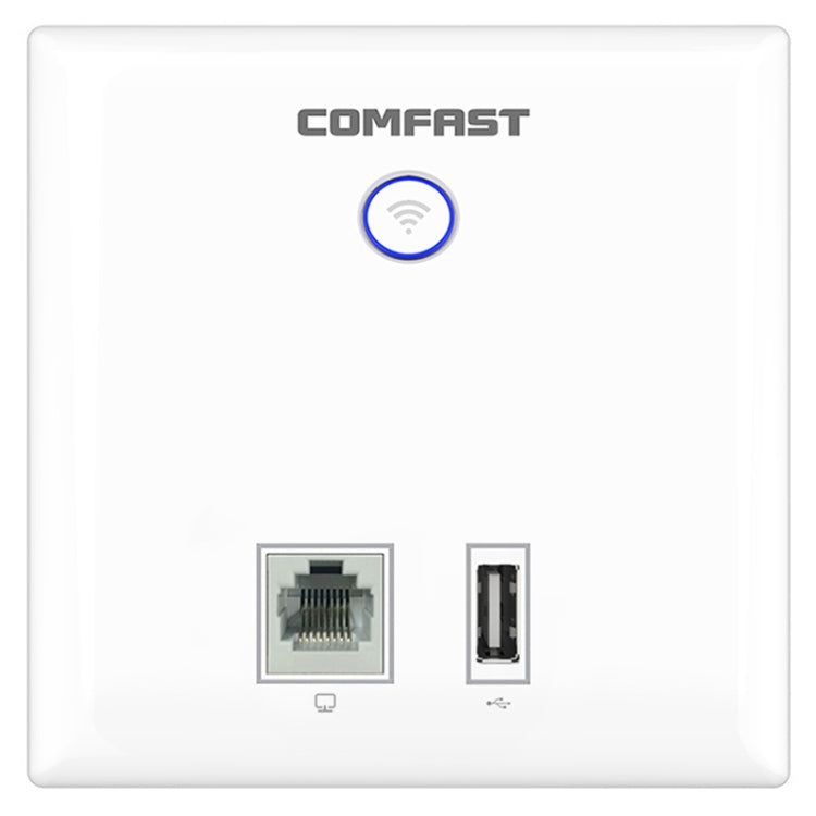 COMFAST CF-E536N 300Mbps Indoor Wall WiFi AP RJ45 & USB Client Wall AP - Wireless Routers by COMFAST | Online Shopping South Africa | PMC Jewellery | Buy Now Pay Later Mobicred