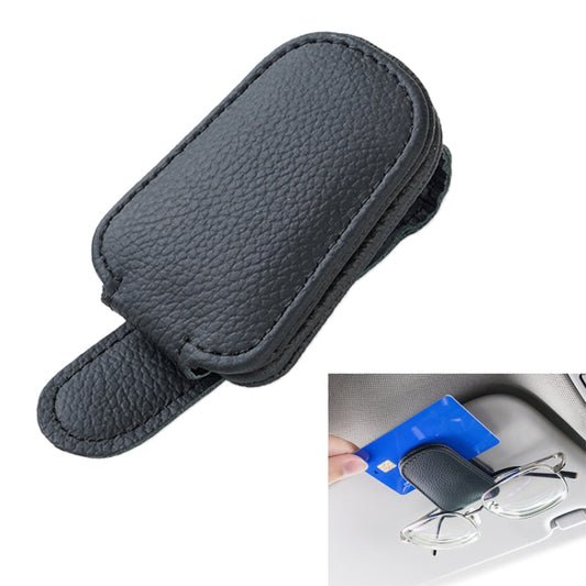 Car Sun Visor Glasses Clip Multi-functional Card Storage Bracket (Black) - Sunglasses & Glasses Clips by PMC Jewellery | Online Shopping South Africa | PMC Jewellery | Buy Now Pay Later Mobicred