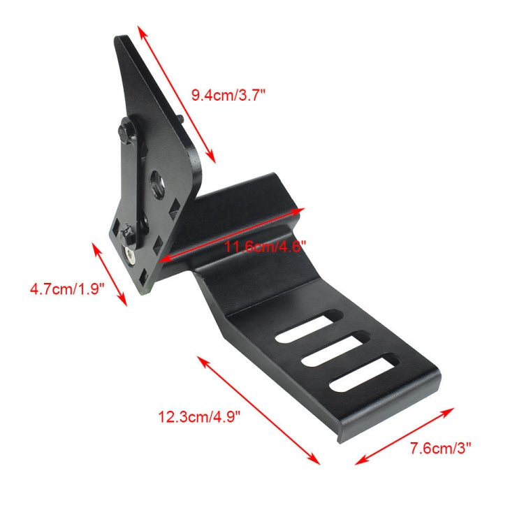 For Jeep Wrangler JL 2018-2019 Car Modification Curved Metal Left Foot Rest Pedal - Foot Pedal by PMC Jewellery | Online Shopping South Africa | PMC Jewellery | Buy Now Pay Later Mobicred