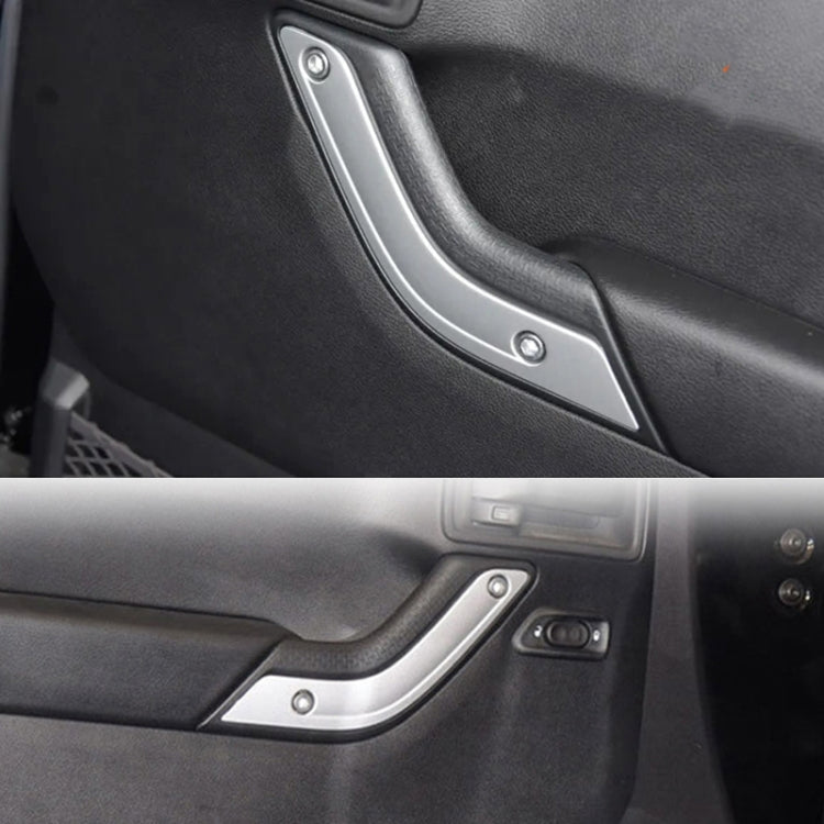 For Jeep Wrangler JK 2007-2017 1 Pair Car Door Inner Handle Decorative Strip - Car Interior Mouldings by PMC Jewellery | Online Shopping South Africa | PMC Jewellery