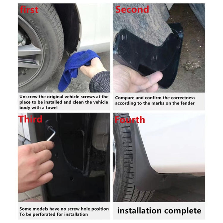 For KIA EV6 2023 4pcs/Set Car Auto Soft Plastic Splash Flaps Fender Guard - free shipping - PMC TechLife - Order now!