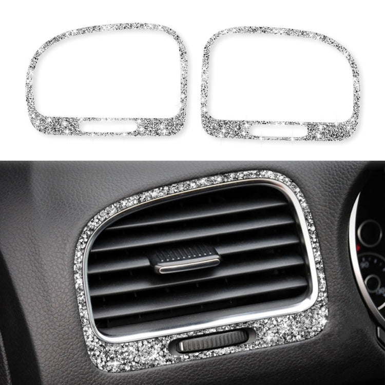 Car Left and Right Air Outlet Diamond Decoration Cover Sticker for Volkswagen Golf 6 2008-2012, Left and Right Drive - Car Interior Mouldings by PMC Jewellery | Online Shopping South Africa | PMC Jewellery | Buy Now Pay Later Mobicred