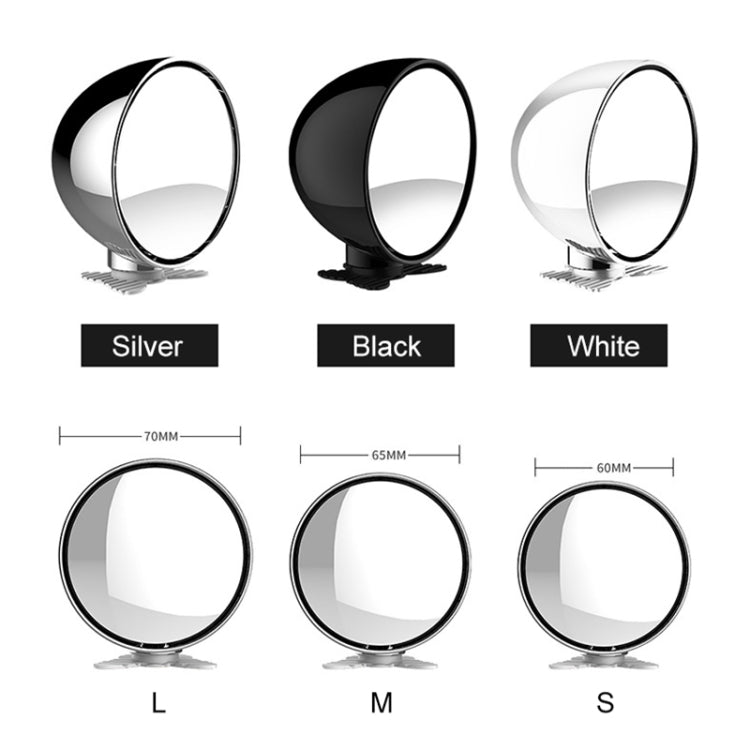 3R-045 Auxiliary Rear View Mirror Car Adjustable Blind Spot Mirror Wide Angle Auxiliary  Side Mirror, Diameter: 70mm (Silver) - Interior Mirrors by 3R | Online Shopping South Africa | PMC Jewellery