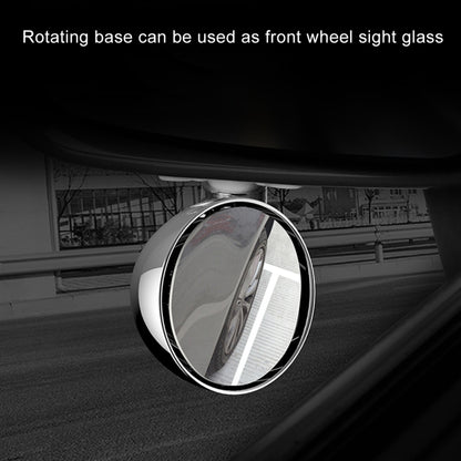 3R-045 Auxiliary Rear View Mirror Car Adjustable Blind Spot Mirror Wide Angle Auxiliary  Side Mirror, Diameter: 70mm (Black) - Interior Mirrors by 3R | Online Shopping South Africa | PMC Jewellery