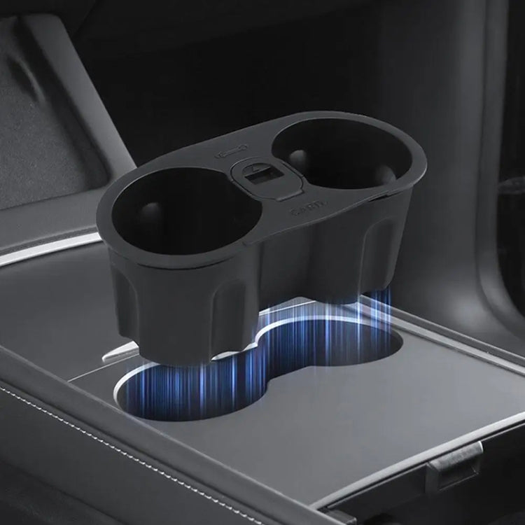 For Tesla Model 3 / Y Car Center Console Ashtray Style Water Cup Holder - Car Drink Holders by PMC Jewellery | Online Shopping South Africa | PMC Jewellery | Buy Now Pay Later Mobicred