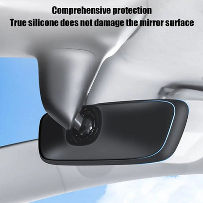 For Tesla Model 3 / Y Car Interior Rearview Mirror Silicone Protective Cover (White) - Interior Mirrors by PMC Jewellery | Online Shopping South Africa | PMC Jewellery | Buy Now Pay Later Mobicred