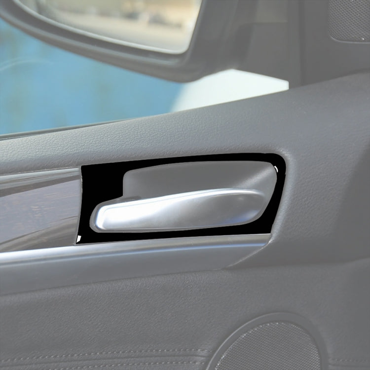 4pcs Set For BMW X5 E70 2008-2014 Car Door Handle Decorative Sticker, Left and Right Drive Universal(Black) - Car Interior Mouldings by PMC TechLife | Online Shopping South Africa | PMC TechLife | Buy Now Pay Later Mobicred