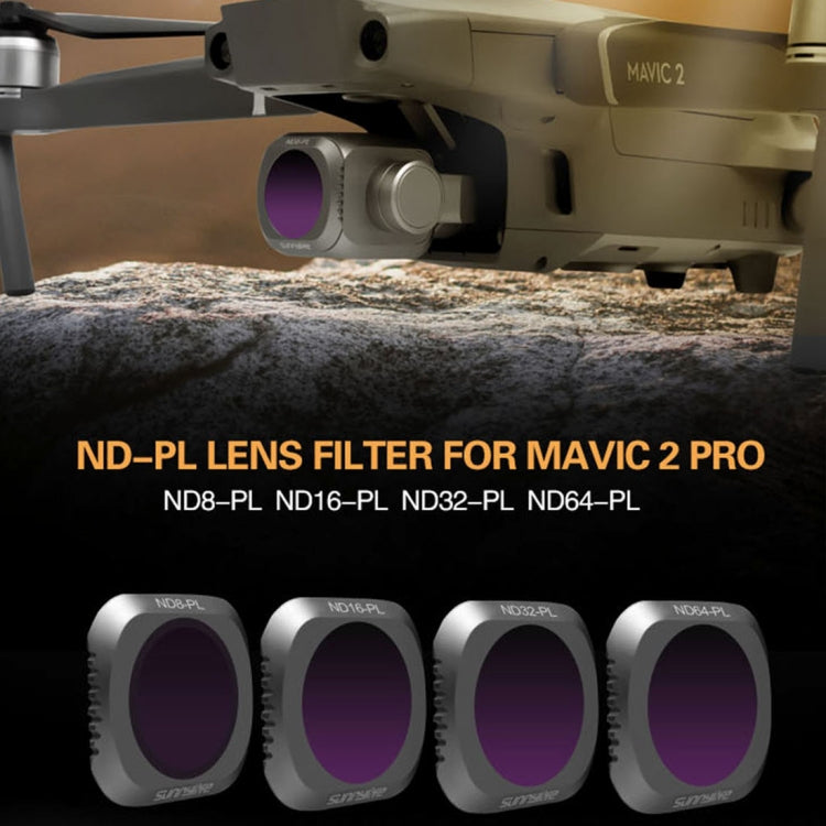 Sunnylife M2P-FI538 ND8-PL + ND16-PL + ND32-PL + ND64-PL ND-PL Lens Filter for DJI Mavic 2 Pro - Mavic Lens Filter by Sunnylife | Online Shopping South Africa | PMC Jewellery | Buy Now Pay Later Mobicred