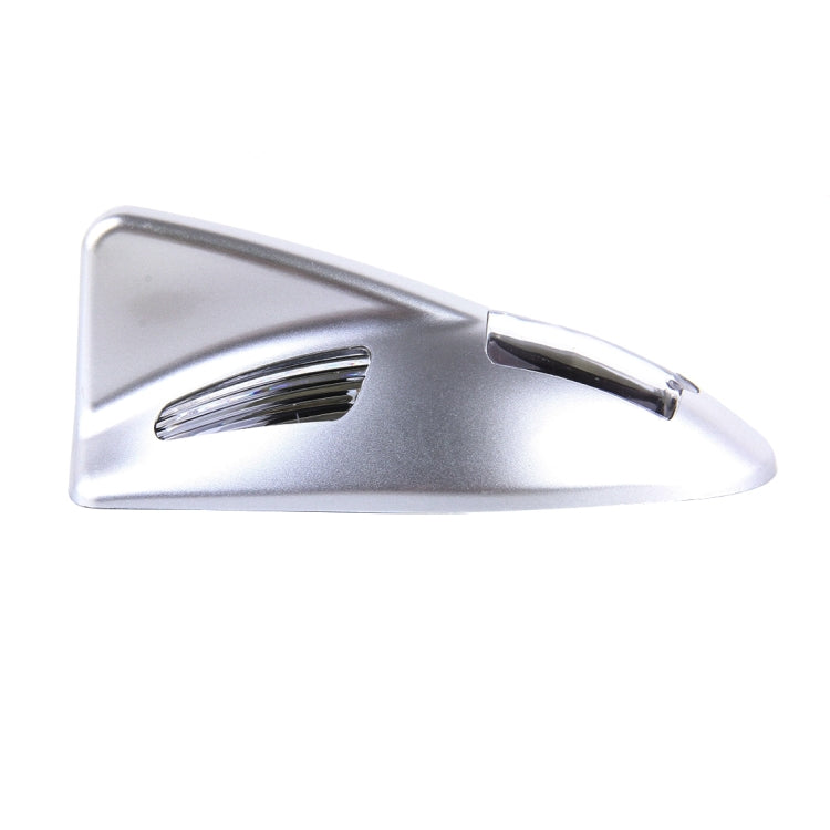 Solar Colorful Light Anti Collision Shark Fin Car Taillight LED Flash Warning Light Caution Light(Silver) - Warning Lights by PMC TechLife | Online Shopping South Africa | PMC TechLife | Buy Now Pay Later Mobicred