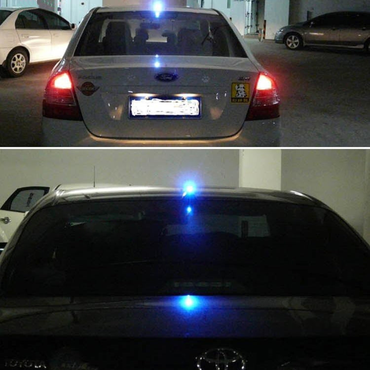 Solar Colorful Light Anti Collision Shark Fin Car Taillight LED Flash Warning Light Caution Light(Silver) - Warning Lights by PMC TechLife | Online Shopping South Africa | PMC TechLife | Buy Now Pay Later Mobicred