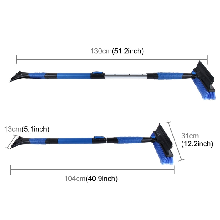 2 in 1 Car High-strength Scalable Removable Snow Shovel with Snow Frost Broom Brush And Ice Scraper - Ice Scraper by PMC Jewellery | Online Shopping South Africa | PMC Jewellery | Buy Now Pay Later Mobicred