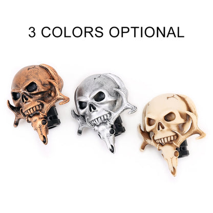 Universal Vehicle Car Creative Skull Double Heads Shaped Shifter Cover Manual Automatic Gear Shift Knob (Silver) - Shift Knob by PMC Jewellery | Online Shopping South Africa | PMC Jewellery | Buy Now Pay Later Mobicred