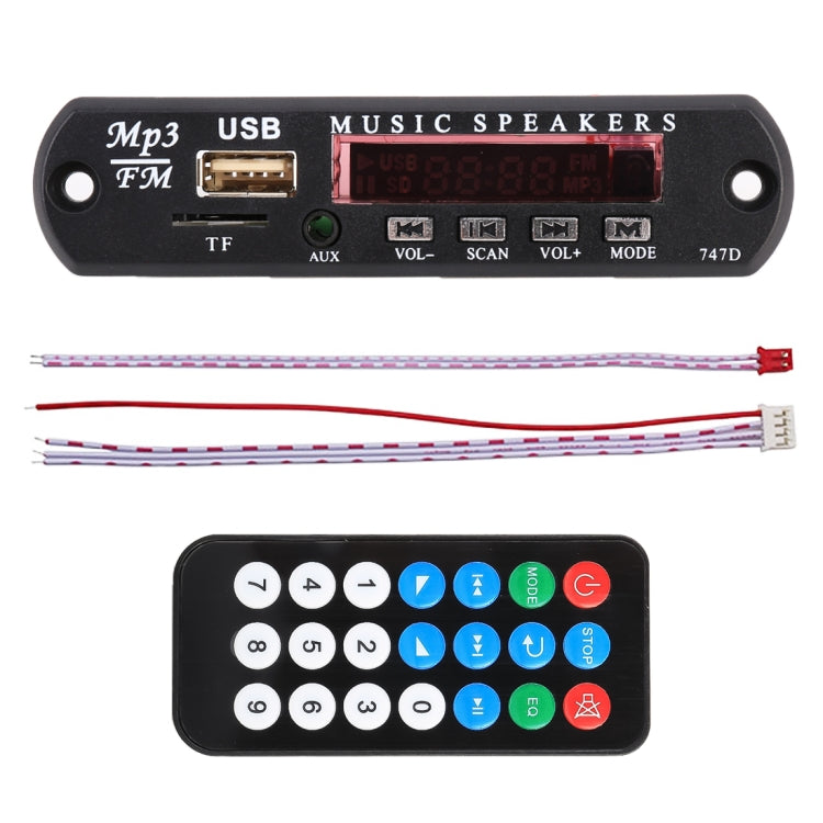 Car 12V Audio MP3 Player Decoder Board FM Radio TF USB 3.5 mm AUX, without Bluetooth and Recording - Car MP3 & MP4 & MP5 by PMC Jewellery | Online Shopping South Africa | PMC Jewellery | Buy Now Pay Later Mobicred