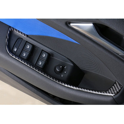 4 PCS Car Carbon Fiber Door Button Decorative Frame for Audi A3 2014-2018 - Car Interior Mouldings by PMC Jewellery | Online Shopping South Africa | PMC Jewellery | Buy Now Pay Later Mobicred