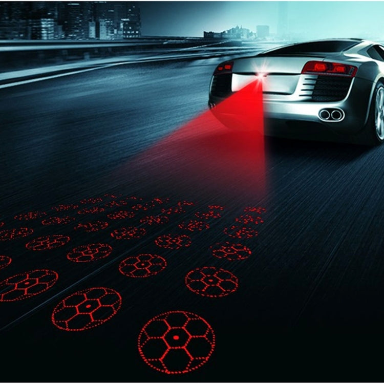 200mW Football Pattern Red Light Car Laser Fog Lamp, DC 8-36V, Cable Length: 73cm - Fog / Driving Lights by PMC Jewellery | Online Shopping South Africa | PMC Jewellery