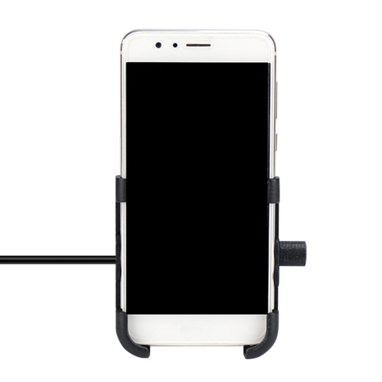 Portable Motorcycle Aluminium Alloy USB Charger Mobile Phone Holder, Handlebars Version - Battery Charger by PMC Jewellery | Online Shopping South Africa | PMC Jewellery | Buy Now Pay Later Mobicred