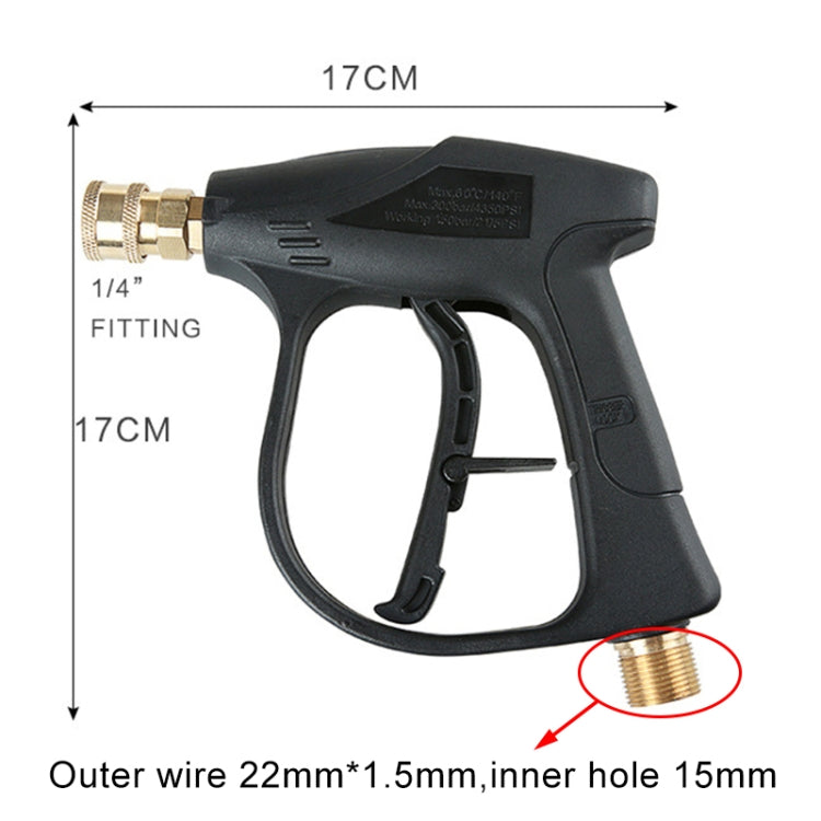 High Pressure Car Wash Foam Gun Soap Foamer Generator Water Sprayer Gun, Outer Wire: 22 x 1.5, Inner Hole: 15 - Car Washer & Accessories by PMC Jewellery | Online Shopping South Africa | PMC Jewellery | Buy Now Pay Later Mobicred