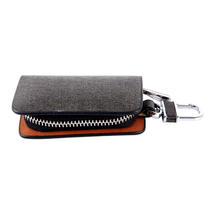 Universal Leather Knead Skin Texture Waist Hanging Zipper Wallets Key Holder Bag (No Include Key)(Black) - Car Key Cases by PMC Jewellery | Online Shopping South Africa | PMC Jewellery | Buy Now Pay Later Mobicred