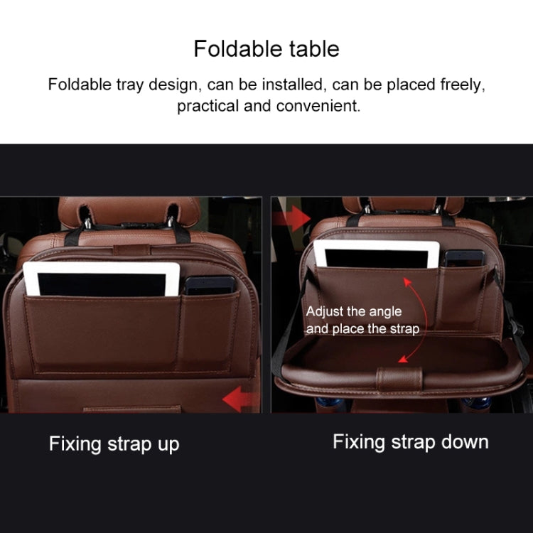 Multifunction Car Seat Pockets Folding Storage Bag (Coffee) - Stowing Tidying by PMC TechLife | Online Shopping South Africa | PMC TechLife | Buy Now Pay Later Mobicred