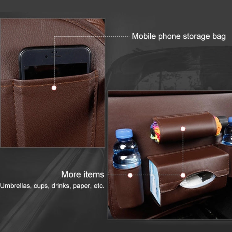 Multifunction Car Seat Pockets Folding Storage Bag (Wine Red) - Stowing Tidying by PMC TechLife | Online Shopping South Africa | PMC TechLife | Buy Now Pay Later Mobicred