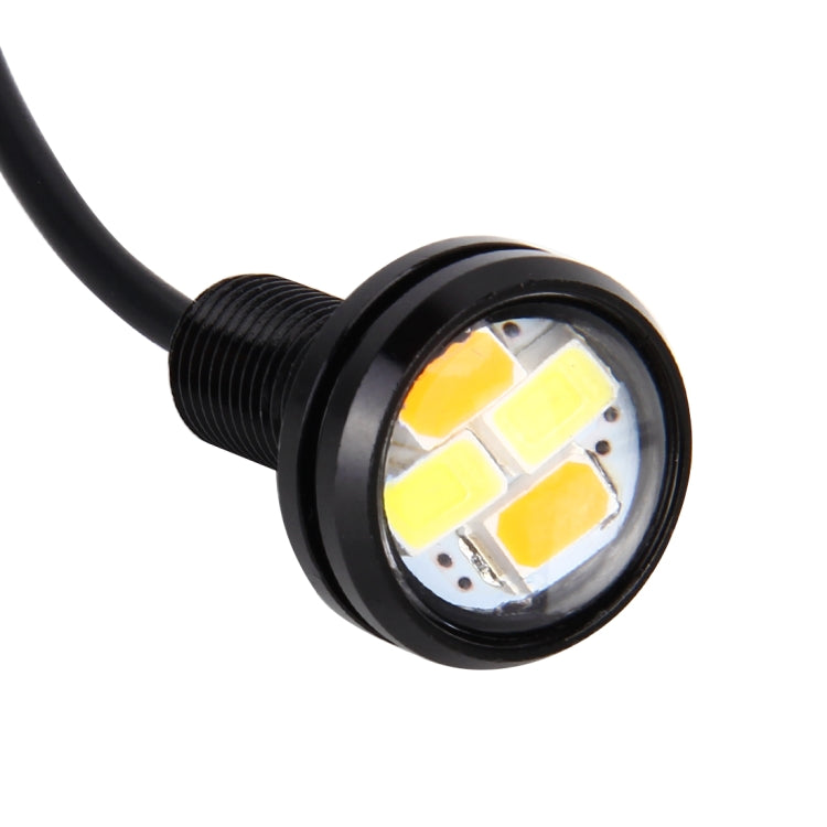 10 PCS 20W 4 LEDs SMD 5630 White Light + Yellow Light Daytime Running Light Turn Light Eagle Eye Light, DC 12V, Cable Length: 90cm - Eagle Eye Lamps by PMC Jewellery | Online Shopping South Africa | PMC Jewellery | Buy Now Pay Later Mobicred