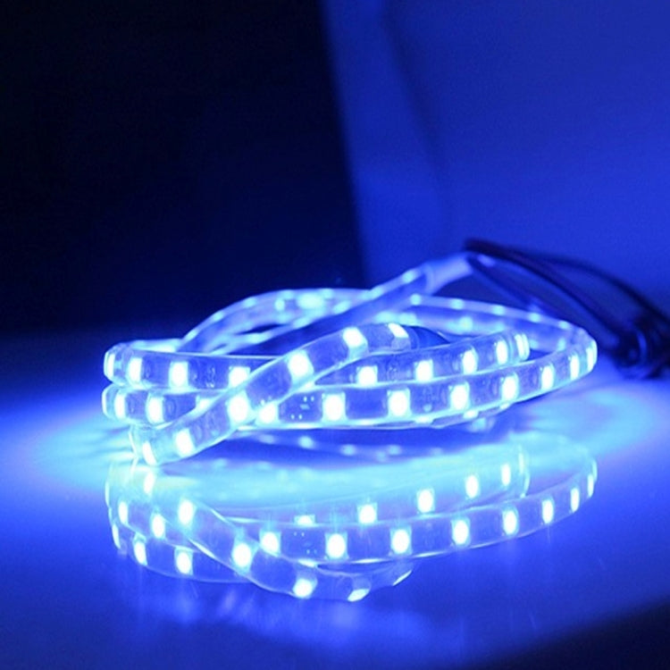 5 PCS 45 LED 3528 SMD Waterproof Flexible Car Strip Light for Car Decoration, DC 12V, Length: 90cm(Blue Light) - Decorative Lights by PMC Jewellery | Online Shopping South Africa | PMC Jewellery | Buy Now Pay Later Mobicred