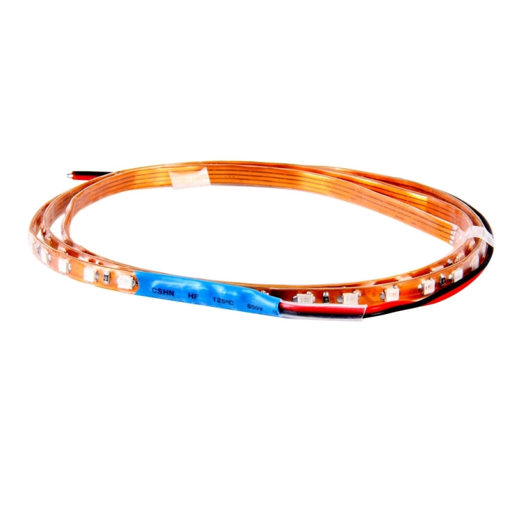 5 PCS Flow Style 45 LED 3528 SMD Waterproof Flexible Car Strip Light for Car Decoration, DC 12V, Length: 90cm(Blue Light) - Decorative Lights by PMC Jewellery | Online Shopping South Africa | PMC Jewellery | Buy Now Pay Later Mobicred