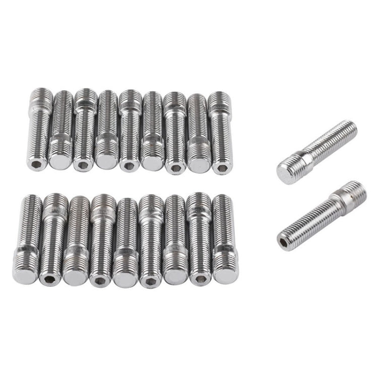 20 PCS 5.8cm Universal Car Modification Extended Wheels Stud Conversion M12x1.25 to M12x1.5 Screw Adapter LN032 LN033 LN044 - Nuts & Bolts by PMC Jewellery | Online Shopping South Africa | PMC Jewellery | Buy Now Pay Later Mobicred