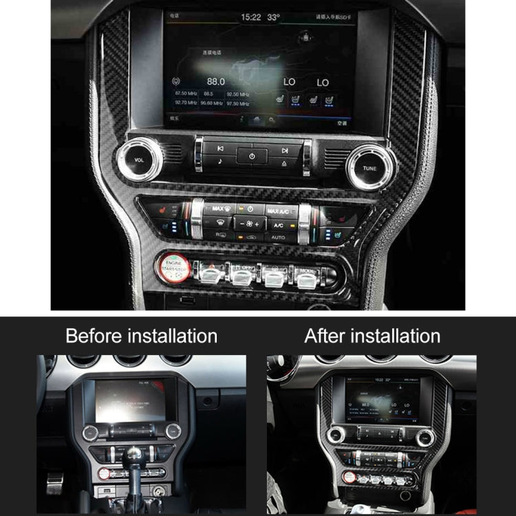 Car Central Control Panel Decorative Sticker for Ford Mustang 2015-2020 - Car Interior Mouldings by PMC TechLife | Online Shopping South Africa | PMC TechLife | Buy Now Pay Later Mobicred