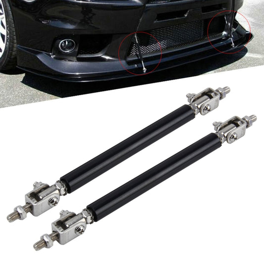 2 PCS Car Modification Large Surrounded By The Rod Telescopic Lever Front and Rear Bars Fixed Front Lip Back Shovel Adjustable Small Rod, Length: 7.5cm(Black) - Trunk & Bumper Accessories by PMC Jewellery | Online Shopping South Africa | PMC Jewellery | Buy Now Pay Later Mobicred