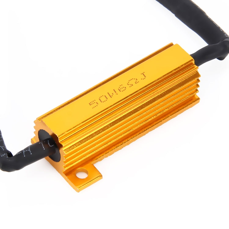 2 PCS H7 50W 6 Ohms Load Resistor Car Canbus Error Canceller Decoder Cable - free shipping - PMC TechLife - Order now!