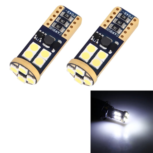 2 PCS T10/W5W/194/501 4W 280LM 6000K 12 SMD-2835 LED Bulbs Car Reading Lamp Clearance Light with Decoder, DC 12V - Clearance Lights by PMC Jewellery | Online Shopping South Africa | PMC Jewellery | Buy Now Pay Later Mobicred