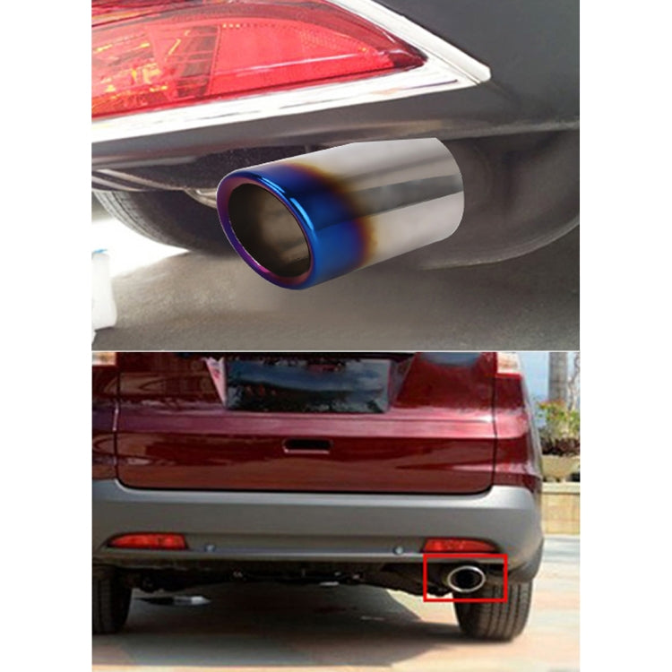 Car Styling Stainless Steel Exhaust Tail Muffler Tip Pipe for VW Volkswagen 1.6T Swept Volume(Blue) - Exhaust Pipes by PMC Jewellery | Online Shopping South Africa | PMC Jewellery