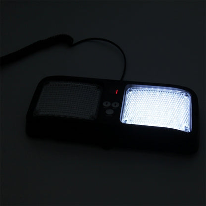 High qulaity DC 12V,9W LED Waterproof Car Sunshade White Light Warning Lights Strobe Emergency Lights Flashing Light with 12 Kinds Flash Patterns - Warning Lights by PMC Jewellery | Online Shopping South Africa | PMC Jewellery | Buy Now Pay Later Mobicred