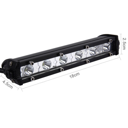 DC 10-30V 18W 2300LM 6500K Waterproof Vehicle Car Boat Marine External Work Lights Emergency Lights 30 Degrees Adjustable Spot Light LED Car Bulbs with 6 Intense CREE LED Lights(White Light) - Work Lights by PMC Jewellery | Online Shopping South Africa | PMC Jewellery | Buy Now Pay Later Mobicred