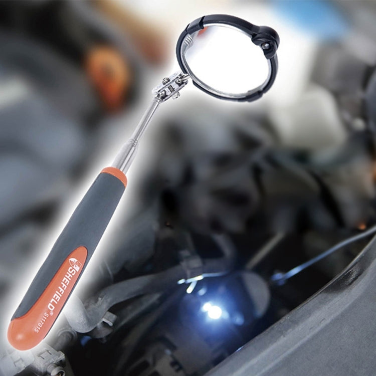 Retractable Vehicle Car Chassis Telescoping Inspection Mirror with 1 PCS 5mm LED Light, Mirror Diameter: 55mm, Max Expanding Length: 940mm - Electronic Test by PMC Jewellery | Online Shopping South Africa | PMC Jewellery | Buy Now Pay Later Mobicred