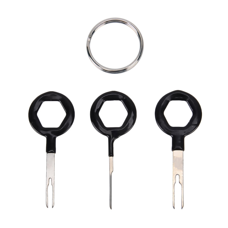 3 PCS Auto Car Rubberized Plug Circuit Board Wire Harness Terminal Extraction Pick Connector Crimp Pin Back Needle Remove Tool (Black) - Booster Cable & Clip by PMC Jewellery | Online Shopping South Africa | PMC Jewellery