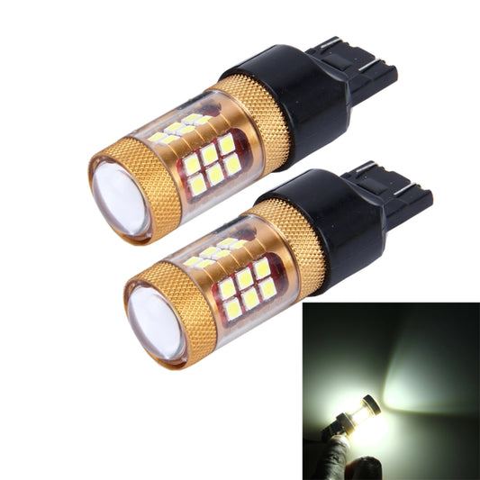 2 PCS 7443 15W 1300LM 6500K 28 SMD-3030 LED Car Brake Lights Turn Light, DC 12V(White Light) - Brake Lights by PMC Jewellery | Online Shopping South Africa | PMC Jewellery | Buy Now Pay Later Mobicred