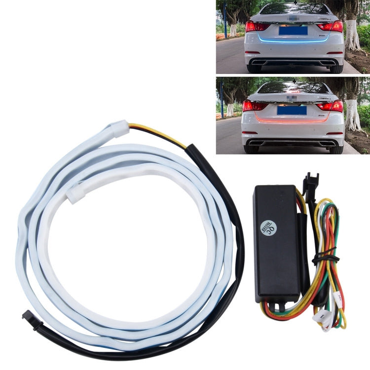 1.2m Car Auto Waterproof Universal Four Color Rear Flowing Light Tail Box Lights with Tail Light Controller, Ice Blue Light Driving Light, White Light Reversing Light, Red Light Brake Light, Yellow Light Turn Signal Light, LED Lamp Strip Tail Decoration - Brake Lights by PMC Jewellery | Online Shopping South Africa | PMC Jewellery | Buy Now Pay Later Mobicred