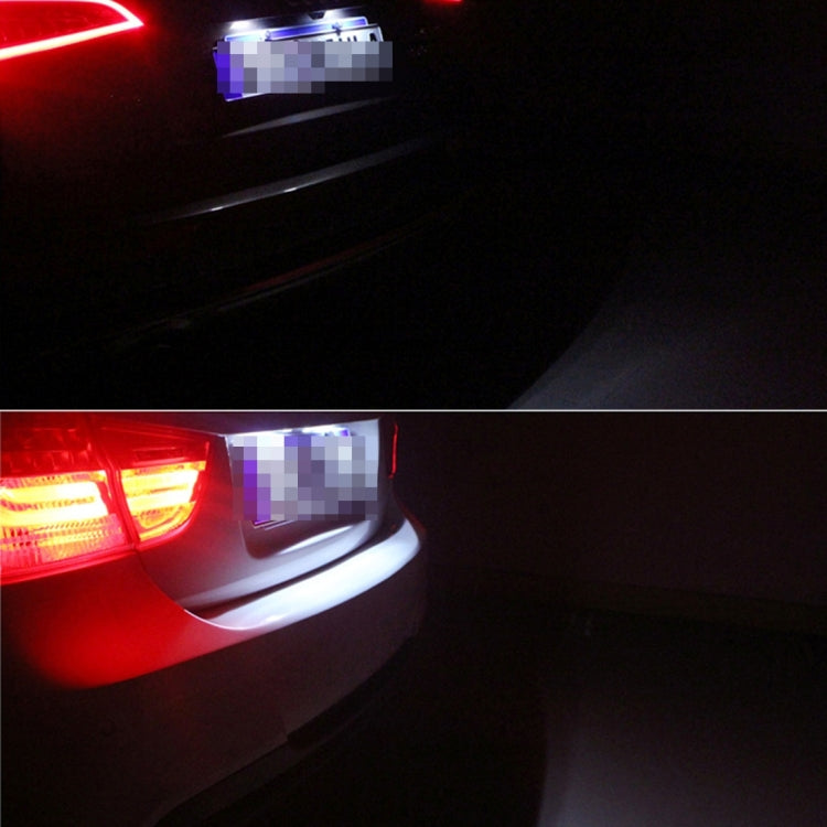 2 PCS License Plate Light with 24 SMD-3528 Lamps for Opel - License Plate Lights by PMC TechLife | Online Shopping South Africa | PMC TechLife | Buy Now Pay Later Mobicred