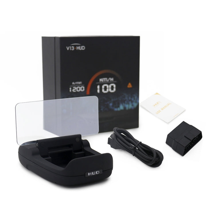 V13 4.5 inch Universal Car OBD HUD Vehicle-mounted Head Up Display - Head Up Display System by PMC Jewellery | Online Shopping South Africa | PMC Jewellery | Buy Now Pay Later Mobicred