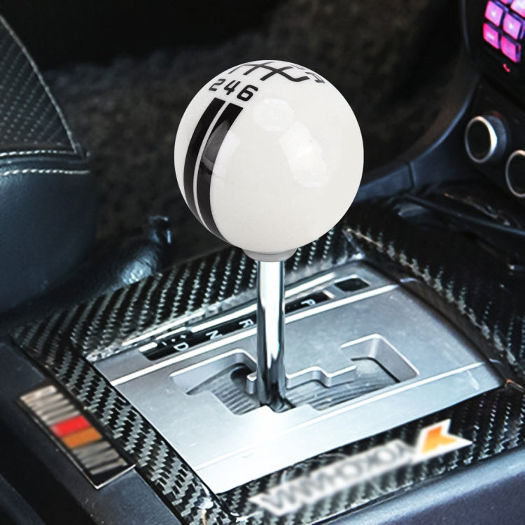 Universal Vehicle Ball Shape Modified Resin Shifter Manual 6-Speed Right-R Gear Shift Knob(Black) - Shift Knob by PMC Jewellery | Online Shopping South Africa | PMC Jewellery | Buy Now Pay Later Mobicred