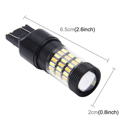 7443 5W 350LM 60LEDs DC 12V 6000K SMD-4014 Car Auto Brake Light Turn Signal Lights (White Light+Yellow Light) - Brake Lights by PMC Jewellery | Online Shopping South Africa | PMC Jewellery | Buy Now Pay Later Mobicred