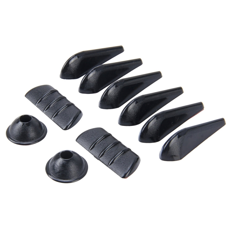 10 PCS Car Exterior Rubber Noise-cancelling Airflow-adjusting Kit - Decorative Sticker by PMC Jewellery | Online Shopping South Africa | PMC Jewellery