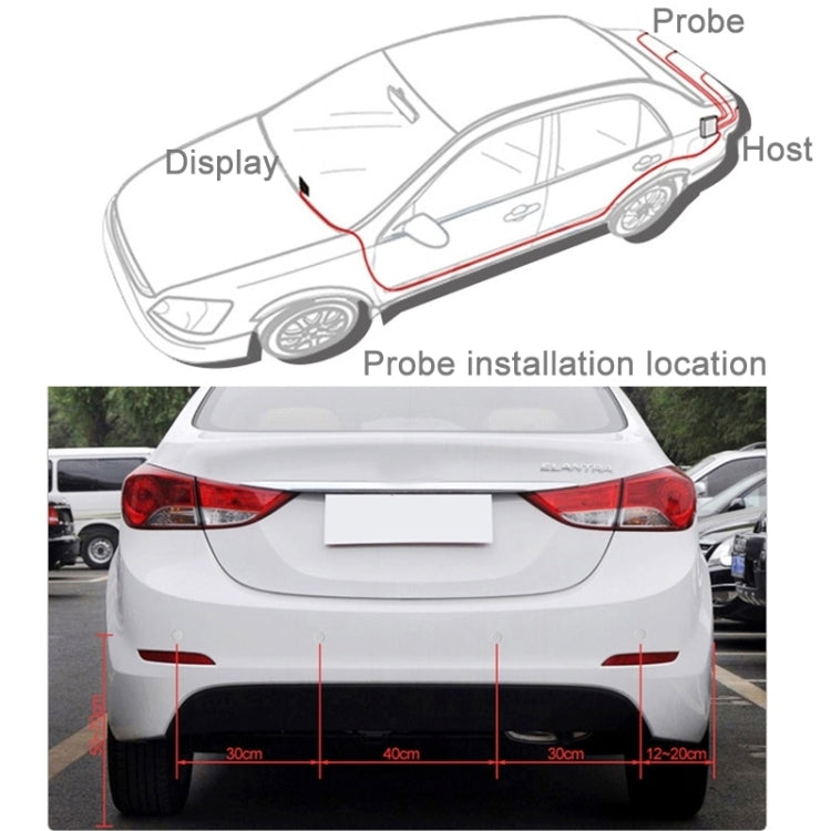 Car Buzzer Reverse Backup Radar System - Premium Quality 2 Parking Sensors Car Reverse Backup Radar System with LCD Display(Black) - Radar Detectors by PMC TechLife | Online Shopping South Africa | PMC TechLife | Buy Now Pay Later Mobicred