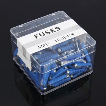 100 PCS Car Auto Fuse European Automotive Fuse (25A Blue) - Fuse by PMC Jewellery | Online Shopping South Africa | PMC Jewellery