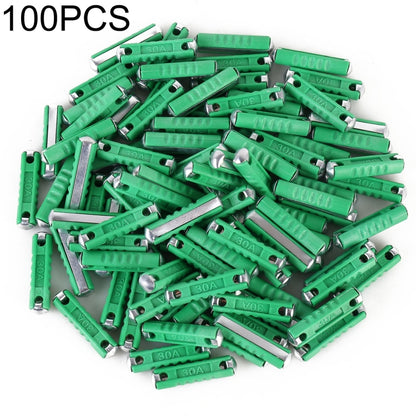 100 PCS Car Auto Fuse European Automotive Fuse (30A Green) - Fuse by PMC Jewellery | Online Shopping South Africa | PMC Jewellery