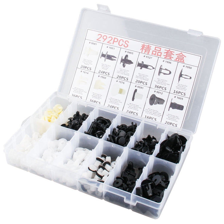 292 PCS Car Retainer Clips Assortment Car Panel Trim Plastic Fasteners Rivet Clips Set - Nuts & Bolts by PMC Jewellery | Online Shopping South Africa | PMC Jewellery