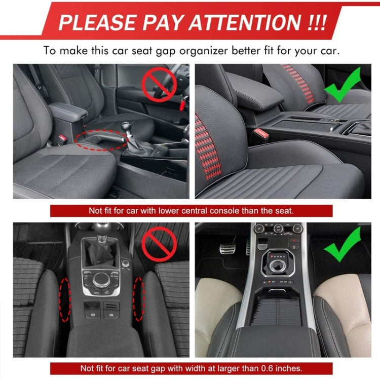 Car Multi-functional Co-pilot Seat Console PU Leather Box Cigarette Lighter Charging Pocket Cup Holder Seat Gap Side Storage Box (Black) - Stowing Tidying by PMC Jewellery | Online Shopping South Africa | PMC Jewellery | Buy Now Pay Later Mobicred