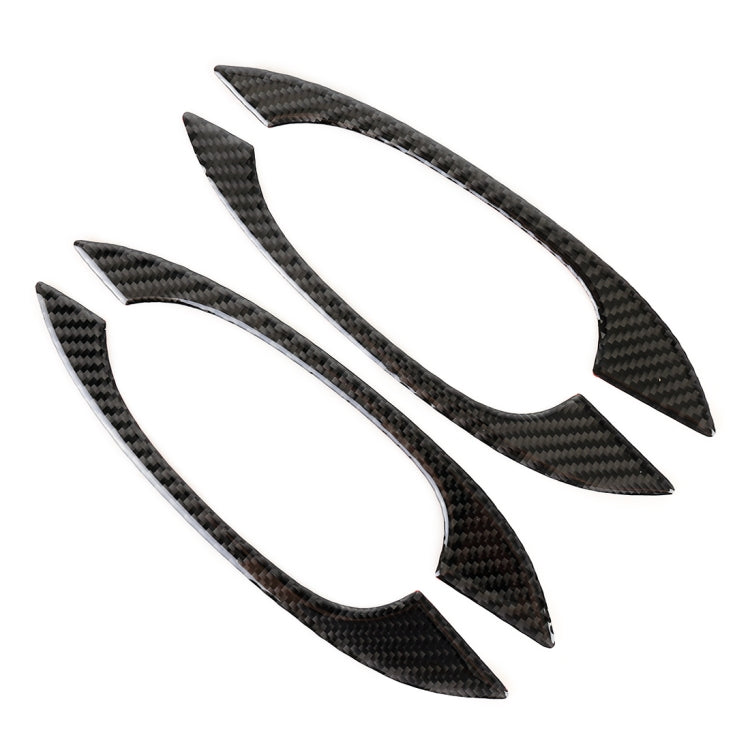 4 PCS Carbon Fiber Car Outside Door Handle Decorative Sticker for Porsche Macan - Decorative Strip by PMC Jewellery | Online Shopping South Africa | PMC Jewellery | Buy Now Pay Later Mobicred